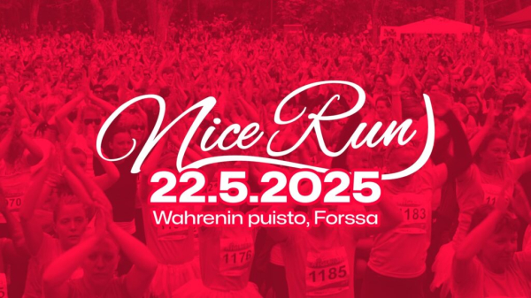 Nice Runin mainoskuva, jossa naisia juoksutapahtuman lähdössä numerolappuineen.