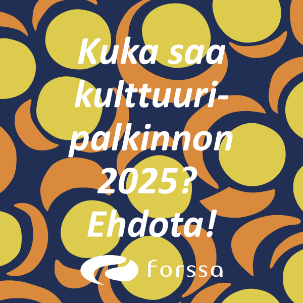 Värikäs kuosipohja, jossa tekstinä