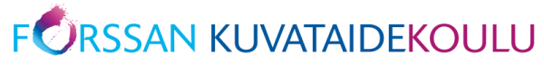 Kuvataidekoulun värikäs logo